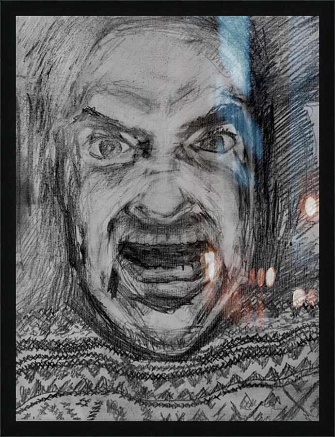 Sketch Portrait | Marc Melis Picture Frame print