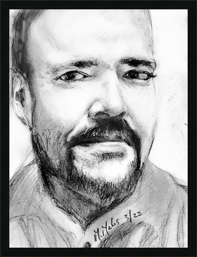 Sketch Portrait | Marc Melis Picture Frame print