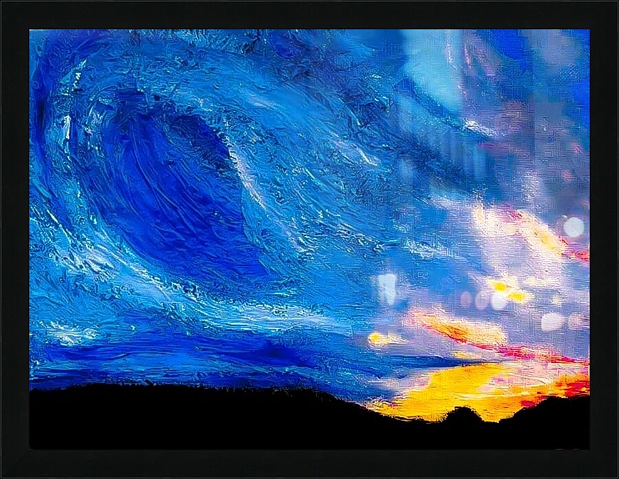 Empire of Stars Picture Frame print