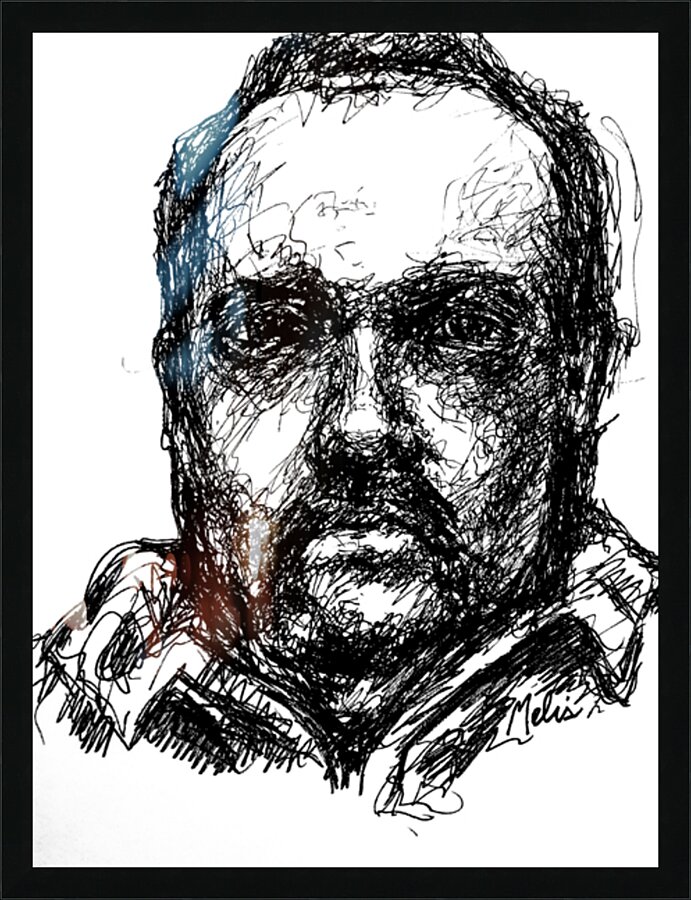 Sketch Portrait | Marc Melis Picture Frame print