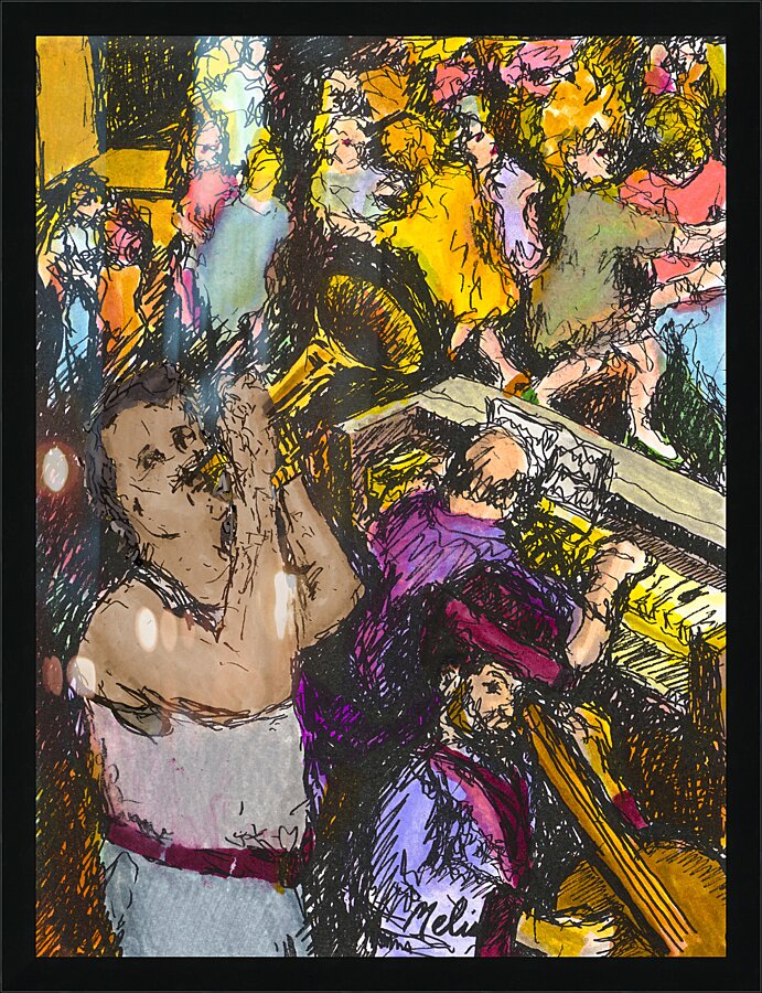 Jazz Night 9x12 Marc Melis   20231129   AdobeRGB Picture Frame print