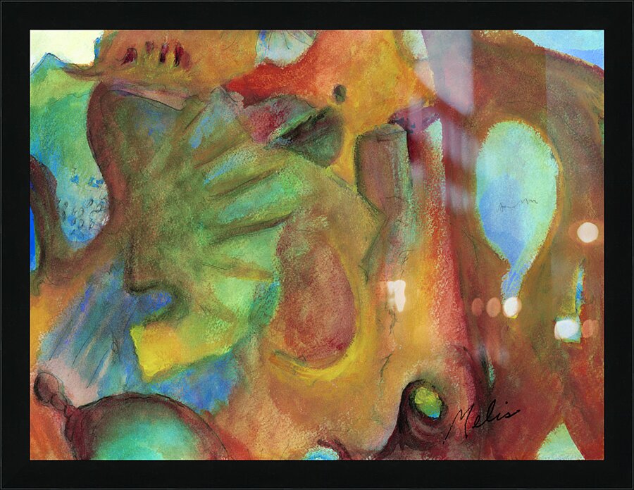 Abstract Mango 1 Picture Frame print