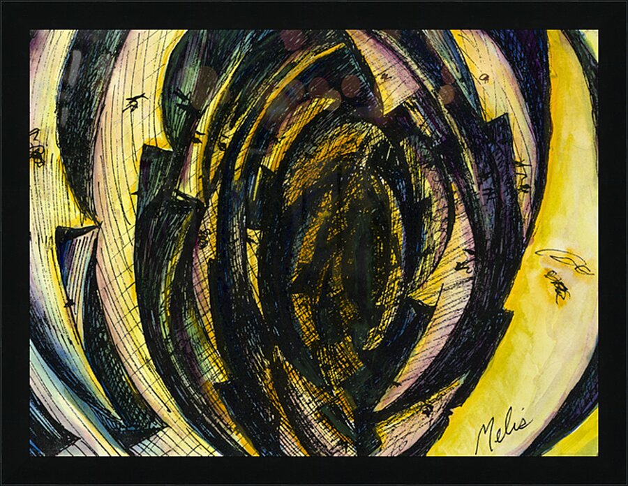 Moonlight Sonata   Abstract 16x12 Marc  Melis   2 Picture Frame print