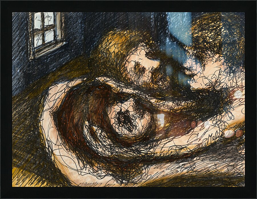 A Tender Moment 16x12 Marc  Melis   20250617   Ad Picture Frame print