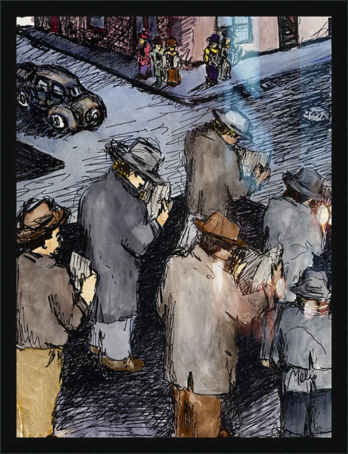 Dystopian Headlines 16x12 Marc  Melis   20250617 Impression et Cadre photo