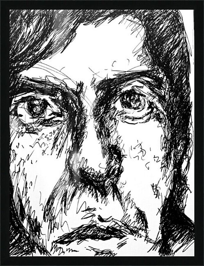 Leonard Cohen - abstract Picture Frame print