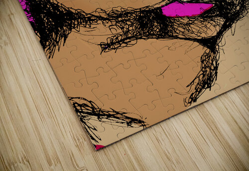 Lovers Kissing with purple background   FINAL cop Marc Melis puzzle