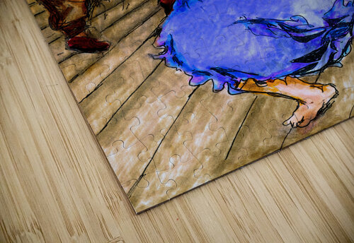 REVELRY 3  --- blueish-purple --- 60 x 80 Marc Melis puzzle