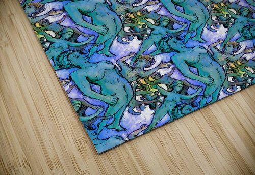 Free fall I     FINAL Patinated copper background Marc Melis puzzle