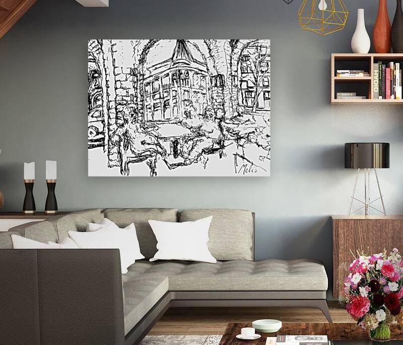 Weatherford Hote   Flagstaff   Black and White Reproduction