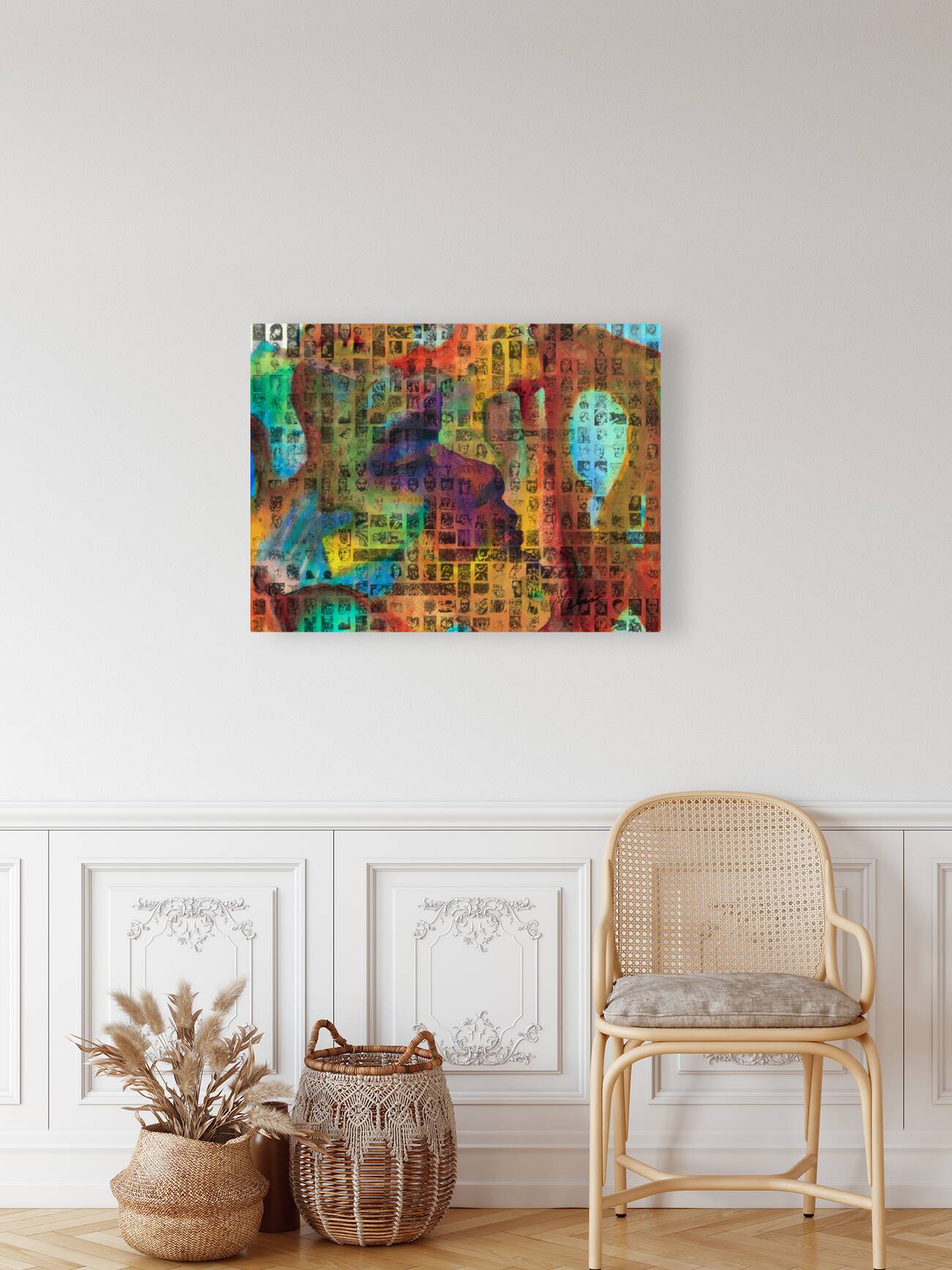 Mosaic silhouette abstract mango photo collage contact sheets FINAL Reproduction