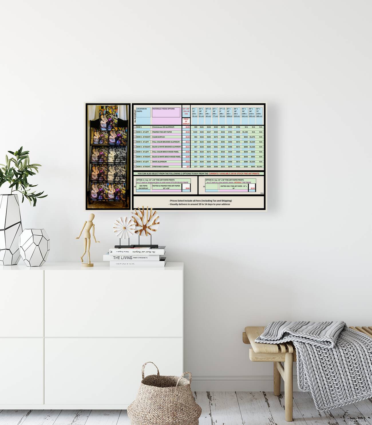 Art Fair 9-2025 Pricing Summary Sheet   MINUS 15 per Reproduction