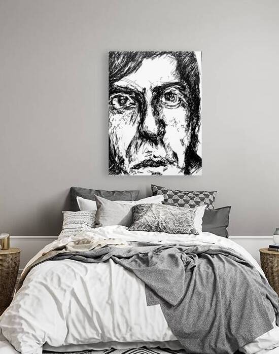 Leonard Cohen - abstract by Marc Melis