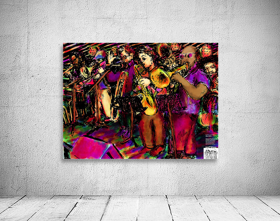 Bad Cactus Brass Band     West Alley BBQ   Mural Wall Preview