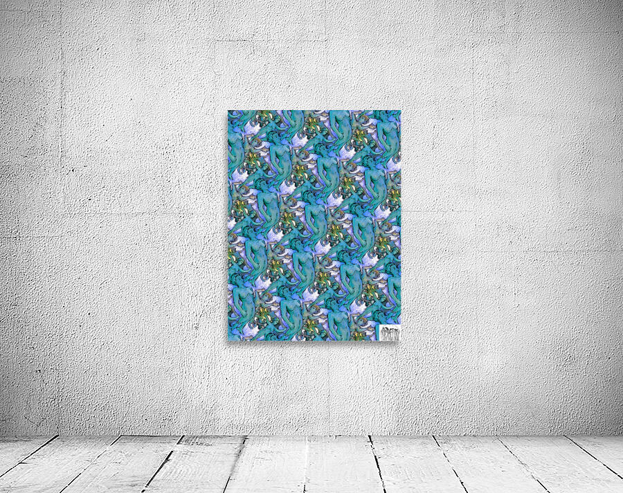 Free fall I     FINAL Patinated copper background Wall Preview