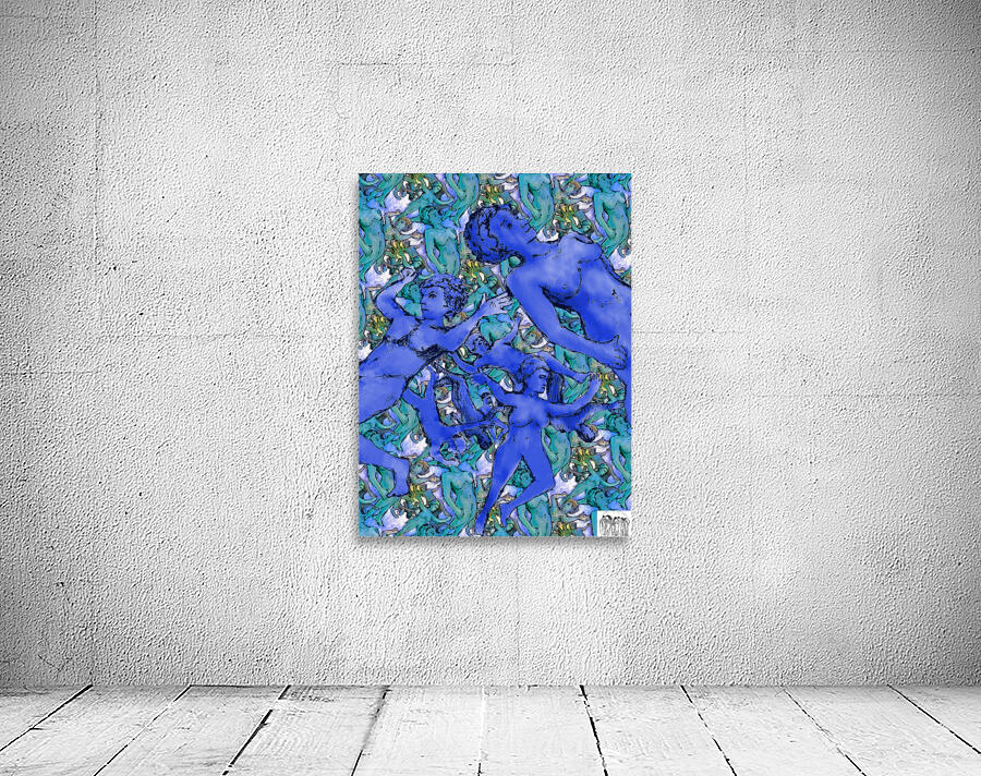 Free fall I     FINAL Patinated copper background Wall Preview