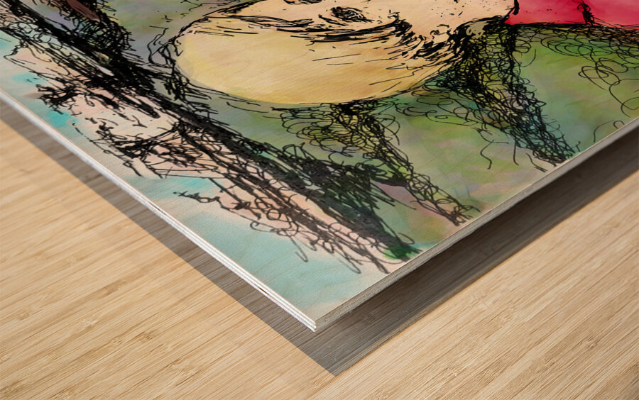 New River Overlook Wood print