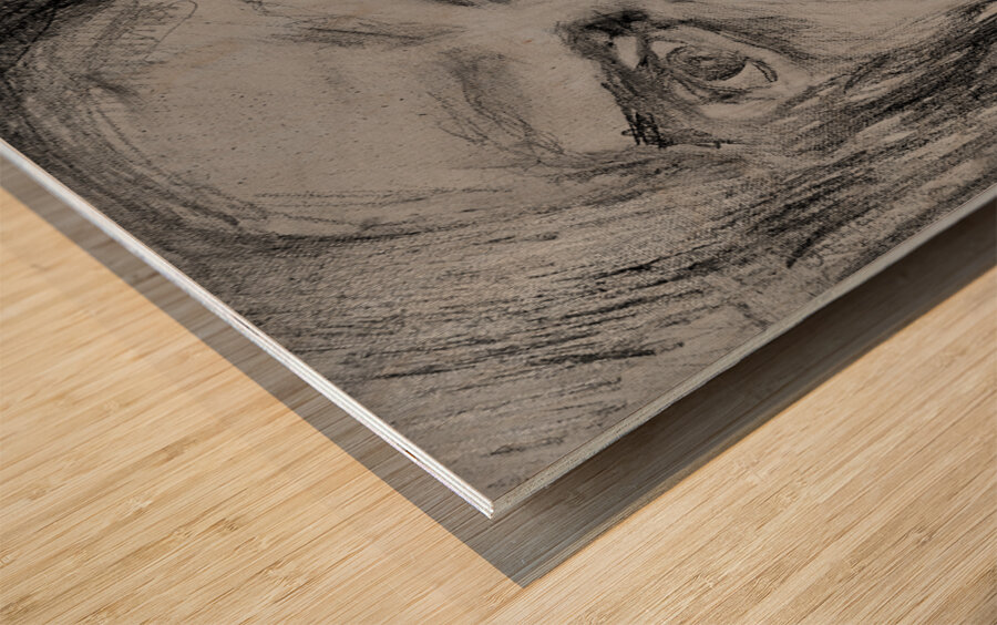 Sketch Portrait | Marc Melis Wood print