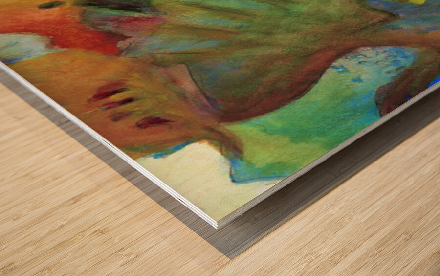 Abstract Mango 1 Wood print