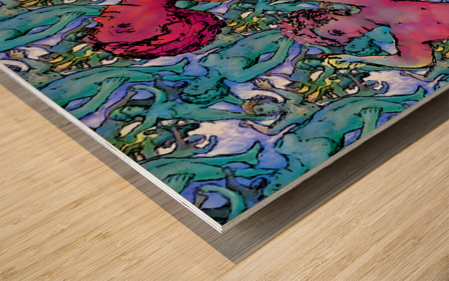 Free Fall FINAL Wood print