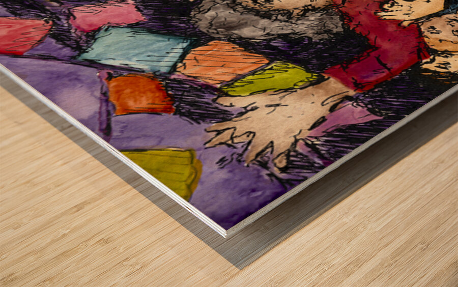 Swing Dance 12x16 Marc  Melis   20250714   AdobeR Wood print