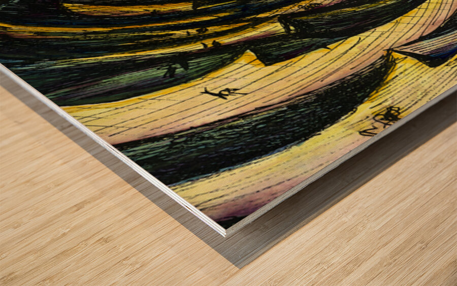 Moonlight Sonata   Abstract 16x12 Marc  Melis   2 Wood print