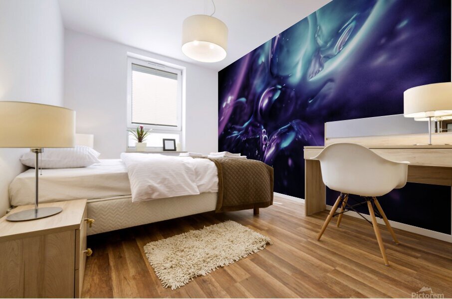 Pink drop Mural print