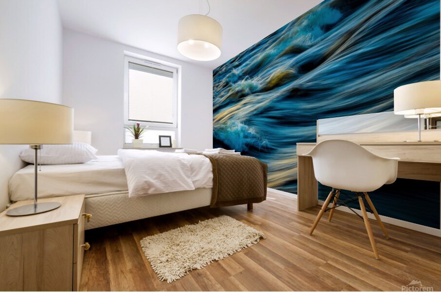 River Tumeltuous Mural print