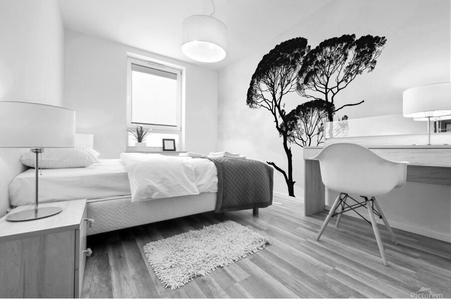 Tree twins Mural print