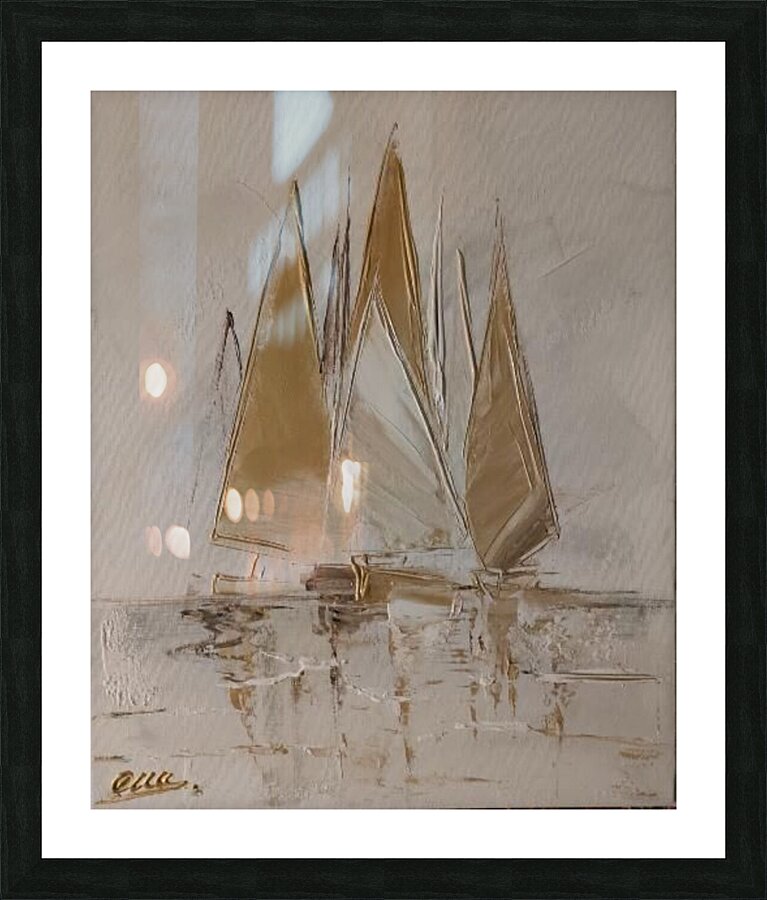 Sea paint Picture Frame print