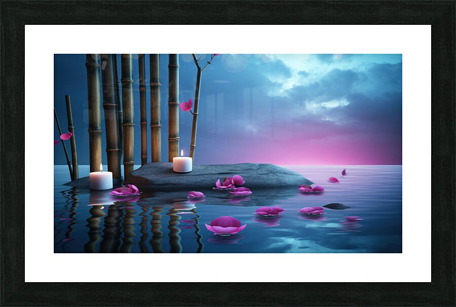 calm flow Picture Frame print