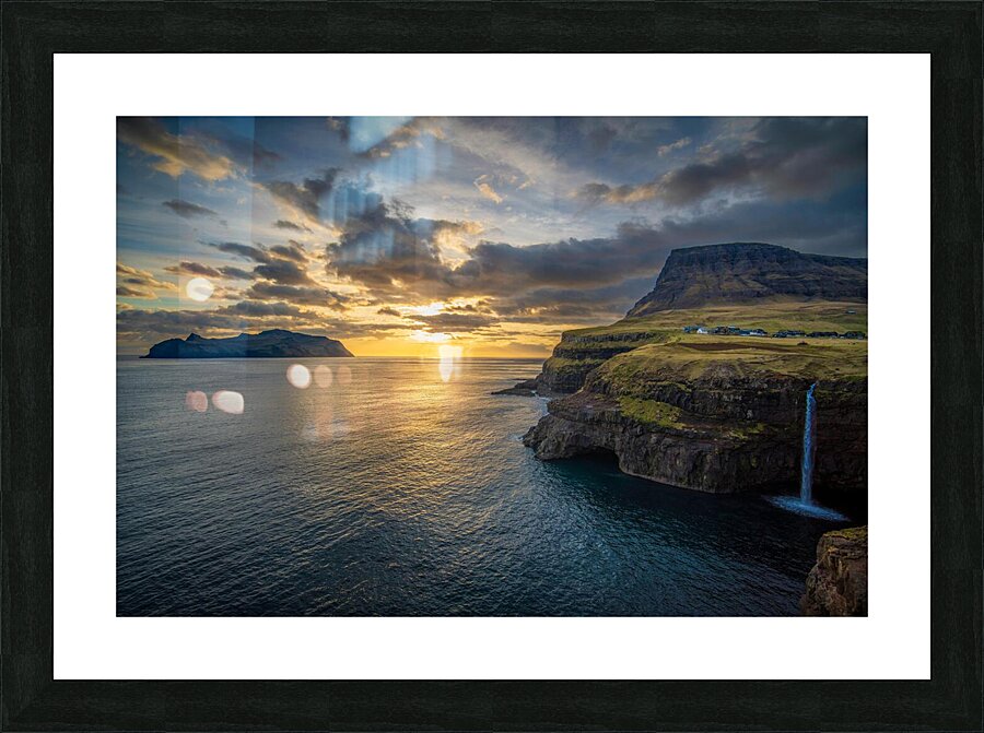 Sea sunset Picture Frame print