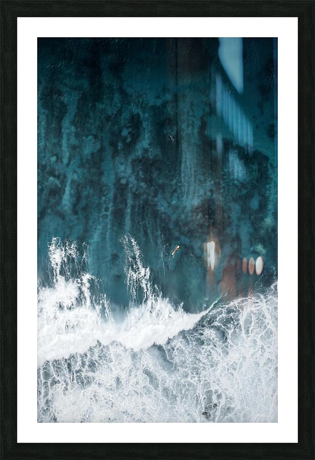 Abstract Waves Picture Frame print