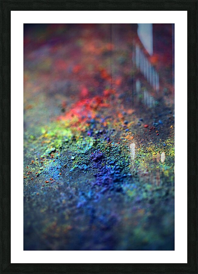 Paint powder Picture Frame print