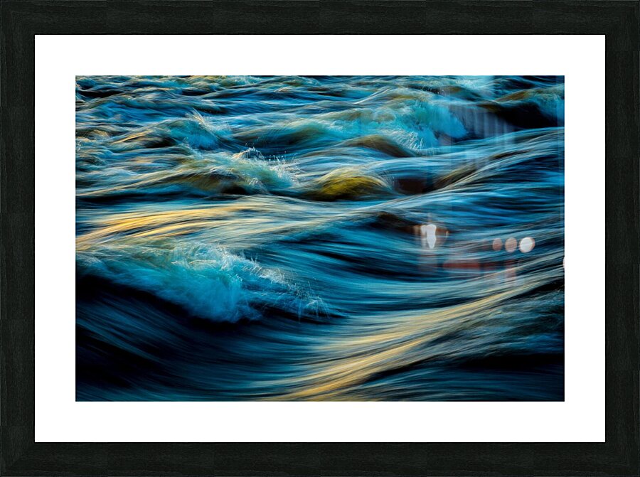 River Tumeltuous Picture Frame print