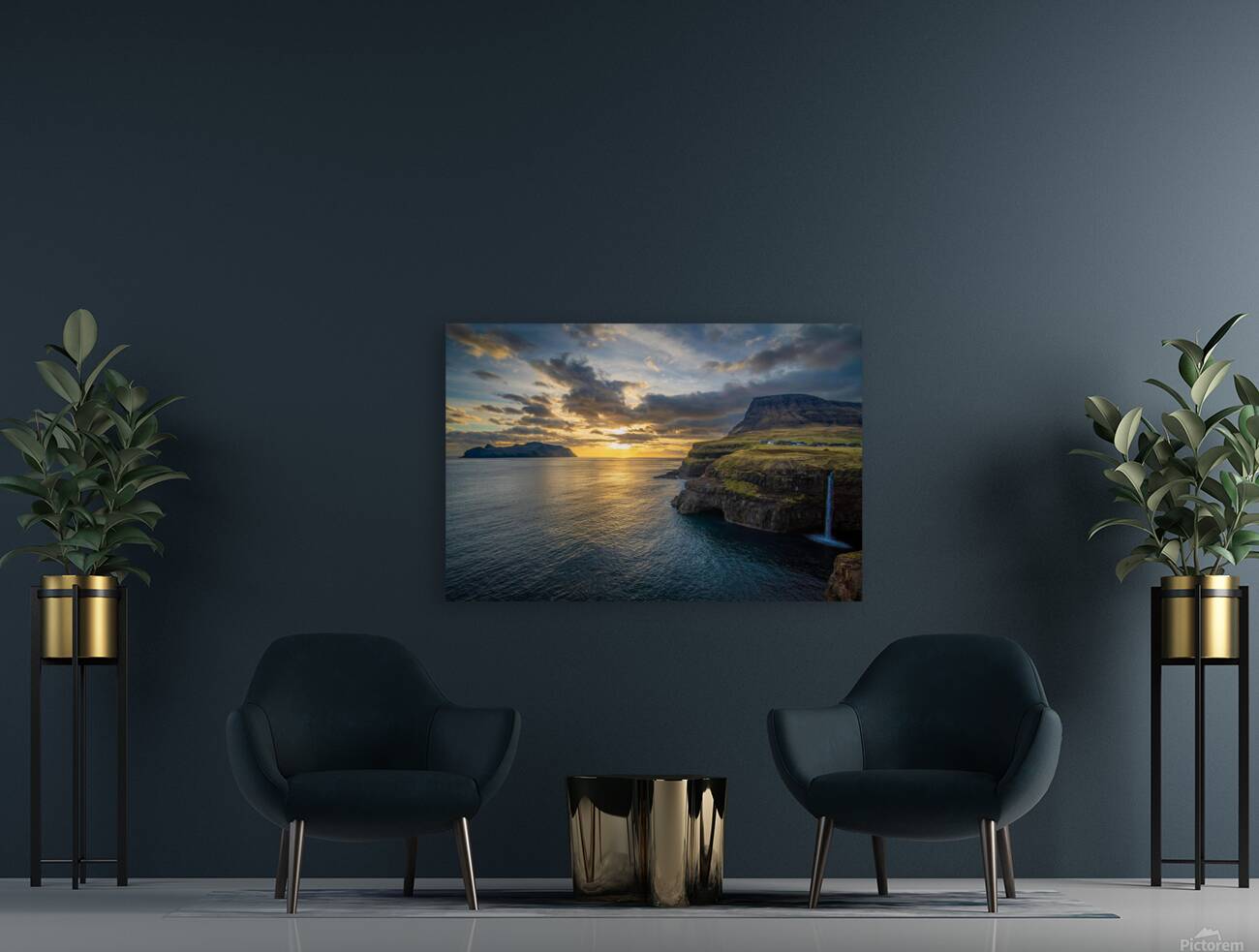 Sea sunset Reproduction