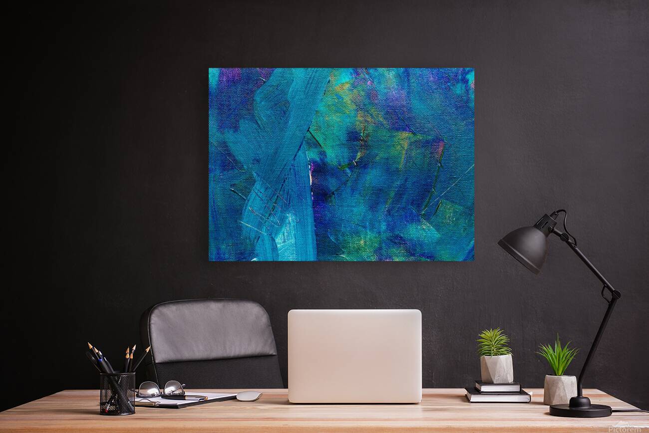 Abstract blue Reproduction