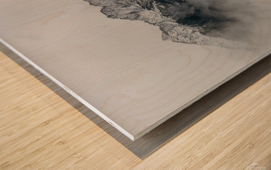 Mountain hills Wood print