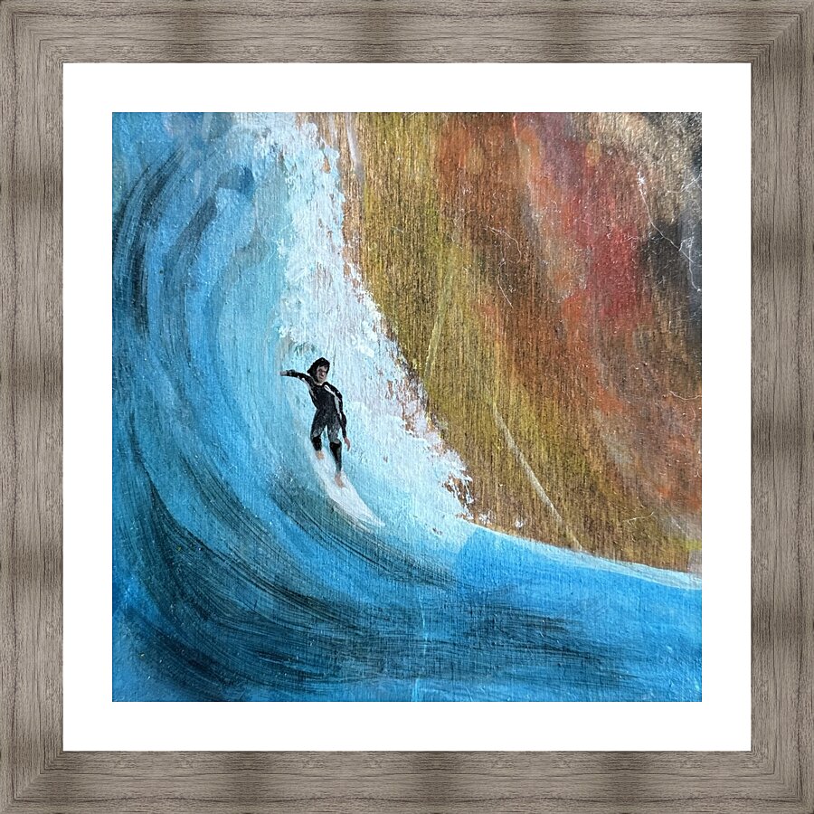 Collection WAVES - Nazare Beach Picture Frame print