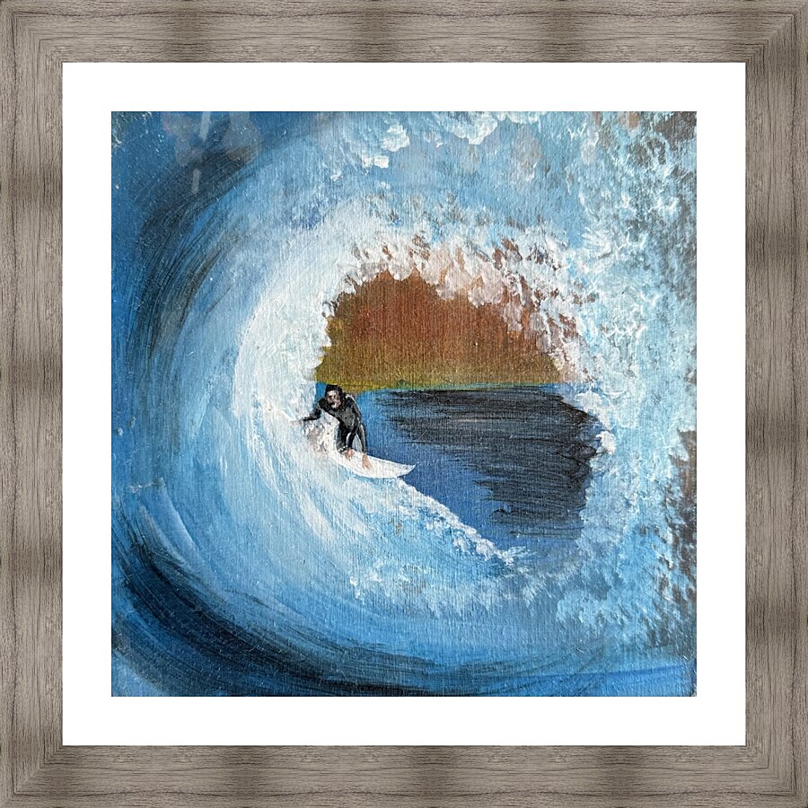 Collection WAVES - Teahupoo spot Picture Frame print