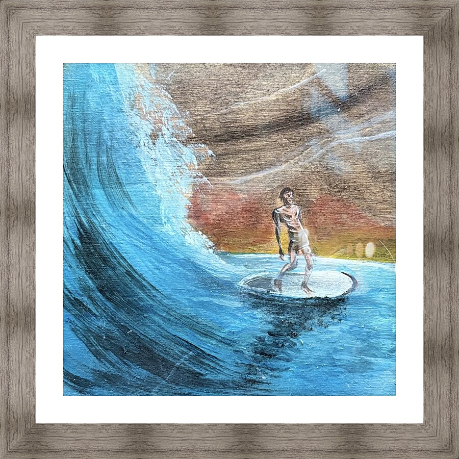 Collection WAVES - Dominicalito Beach Picture Frame print