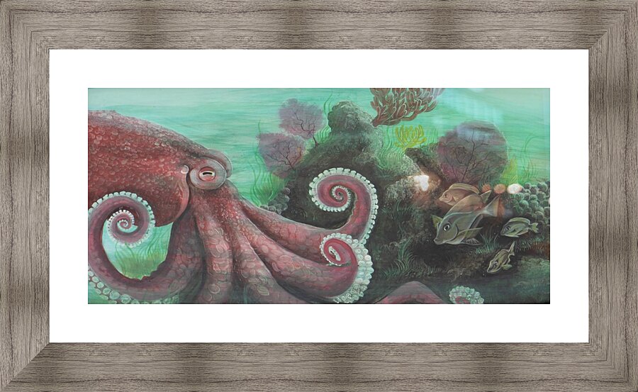 Collection WAVES - Octopus Picture Frame print