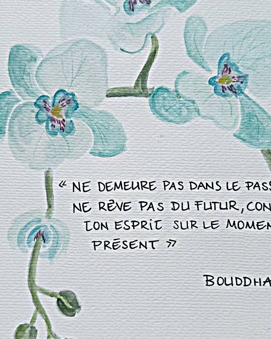 Collection SPIRITUAL - Buddha and orchid by HUBLOT DESIGN