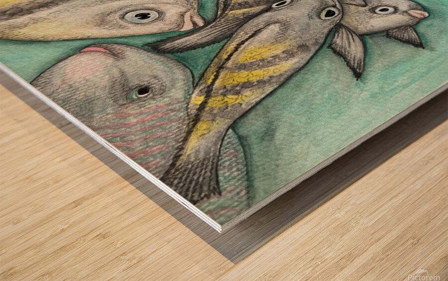 Collection TREASURE OF THE SEA - Fish Wood print