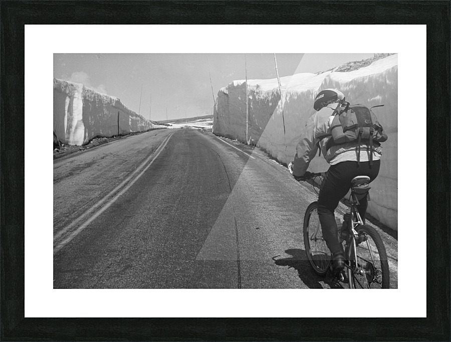 riding toward spring Picture Frame print