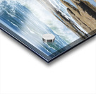 Golden Retriever Puppy Discovers Tide Pools Acrylic print