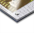 Curious Labrador Retriever Puppy Gazing Through Fence With Friends Acrylic print