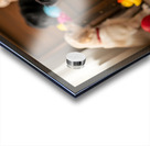 Border Collie Puppy Enjoys Playing With New Rope Toy Acrylic print