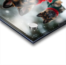 German Shepherd Puppys First Snow Day Adventure Impression Acrylique