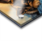 German Shepherd Puppy Snuggles With Golden Friend Impression Acrylique